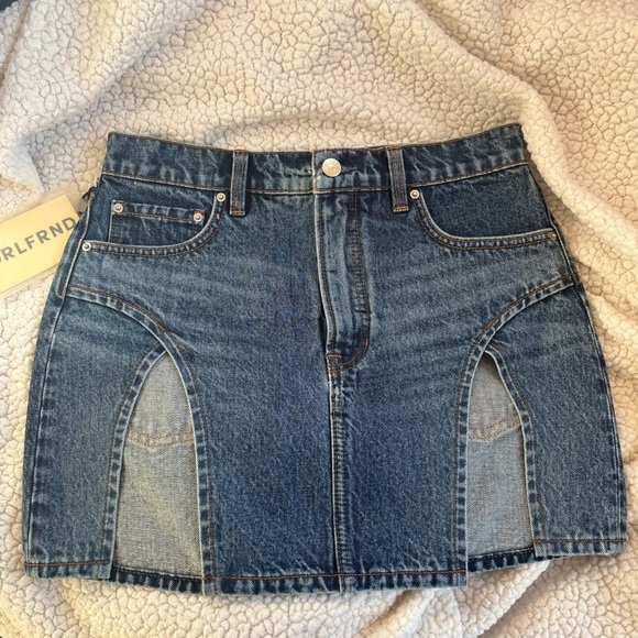 GRLFRND Double Slit Mini Skirt - Picture 4 of 5